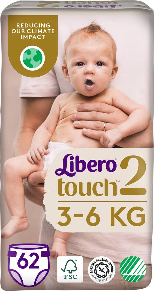 Libero Blöja Touch (2) 3-6kg