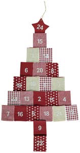 Julkalender Röd 60x90cm Noble House - 1 st - Mathem