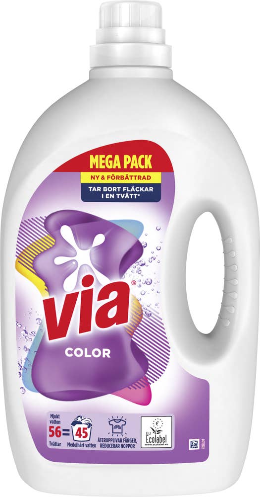 Via Flytande Tvättmedel Color