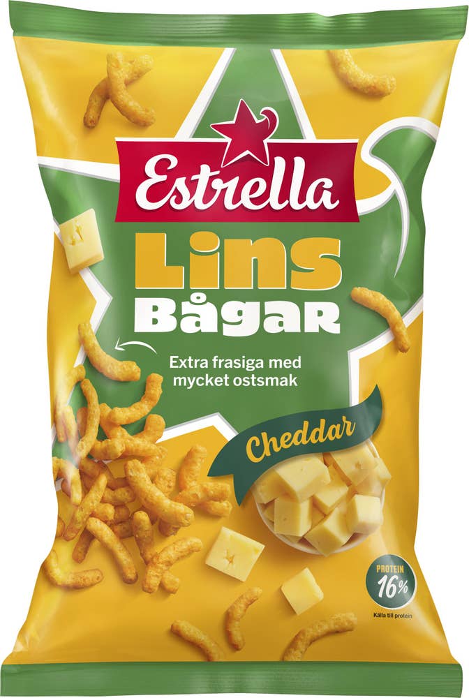 Estrella Linsbågar Äkta Cheddar