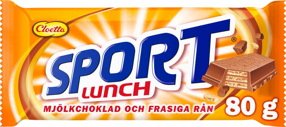 Cloetta Sportlunch Mjölkchoklad & Frasiga Rån