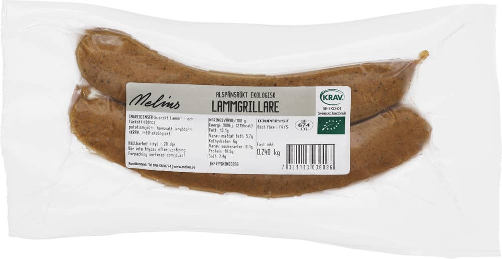 Lammgrillare Fryst EKO/KRAV