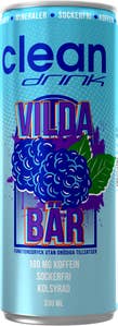 Clean drink Energidryck Vilda Bär