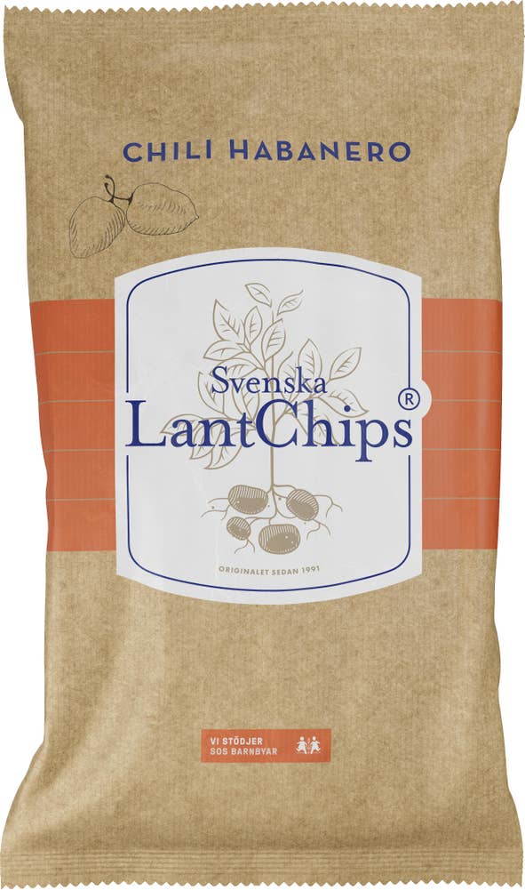 Svenska LantChips Chips Chili Habanero