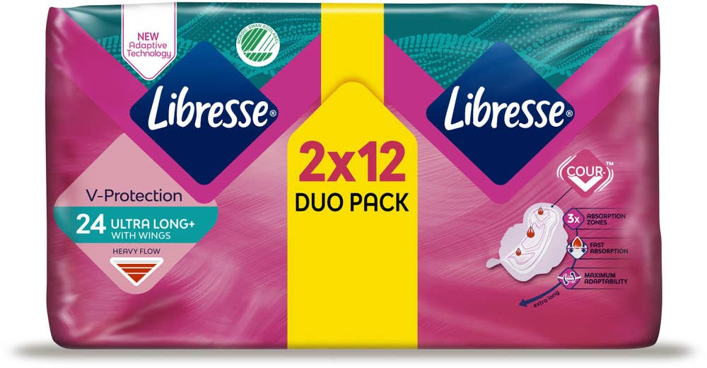 Libresse Bindor Ultra Long Wing Duopack 24-p Libresse