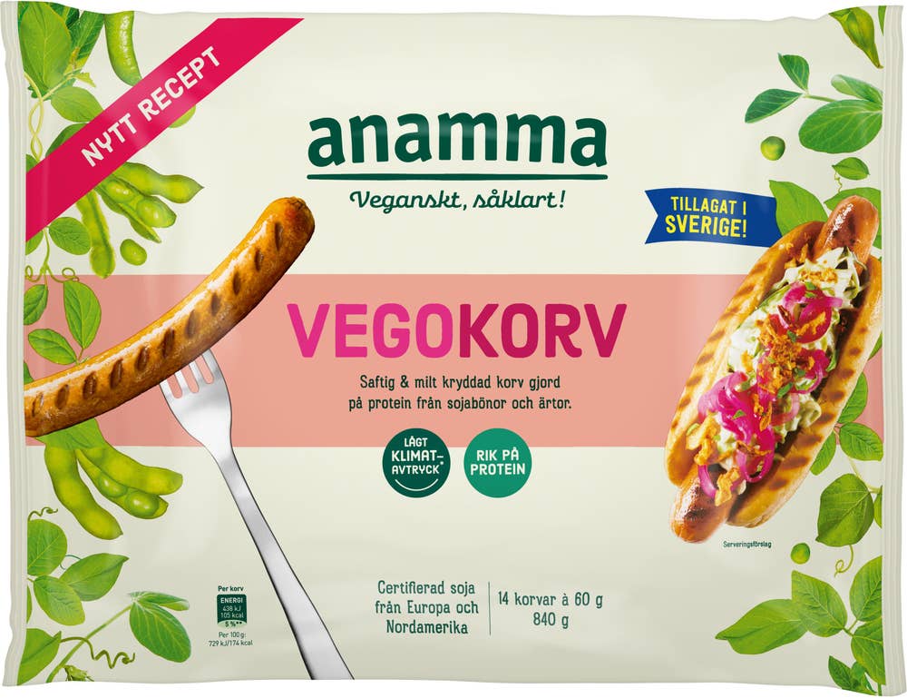 Anamma Vegokorv Fryst