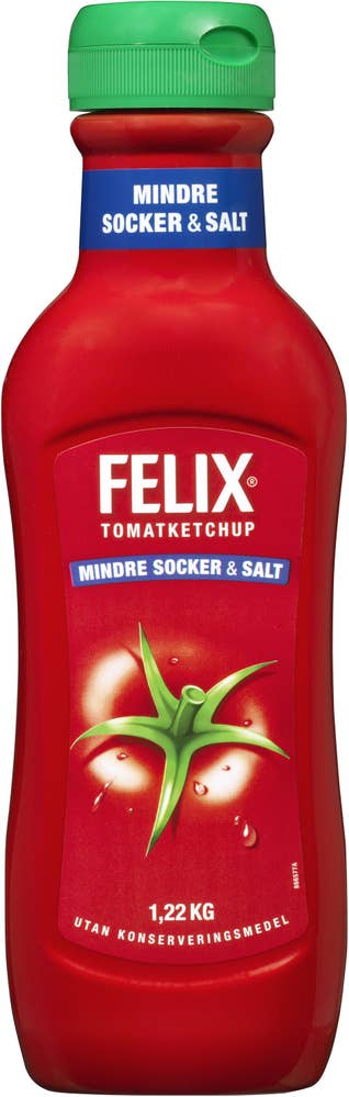 Felix Ketchup Mindre Socker & Salt