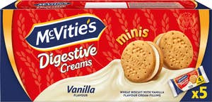 McVities Digestive Creams Mini Vanilj