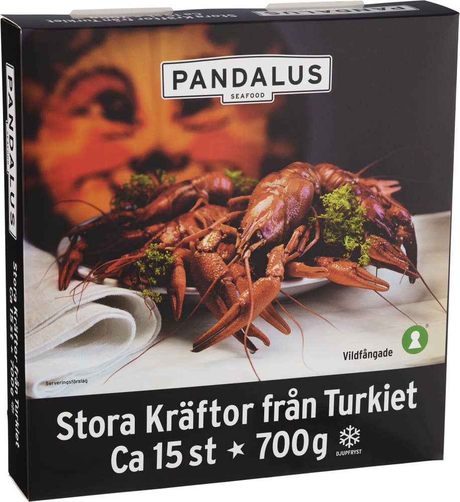 Pandalus Kräftor Stora Turkiet Frysta ca 15st
