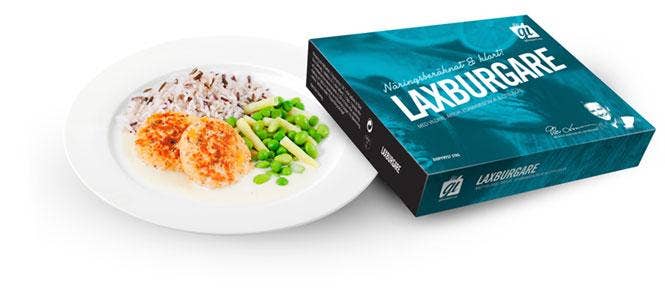 Laxburgare Fryst