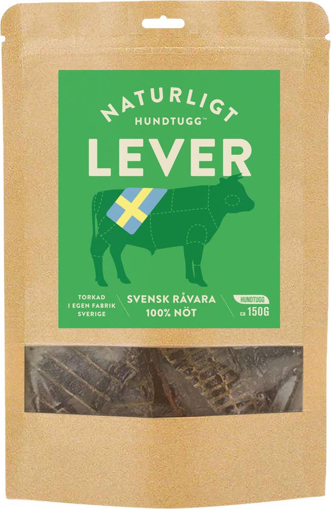 Naturligt Hundtugg Tuggodis Nötlever