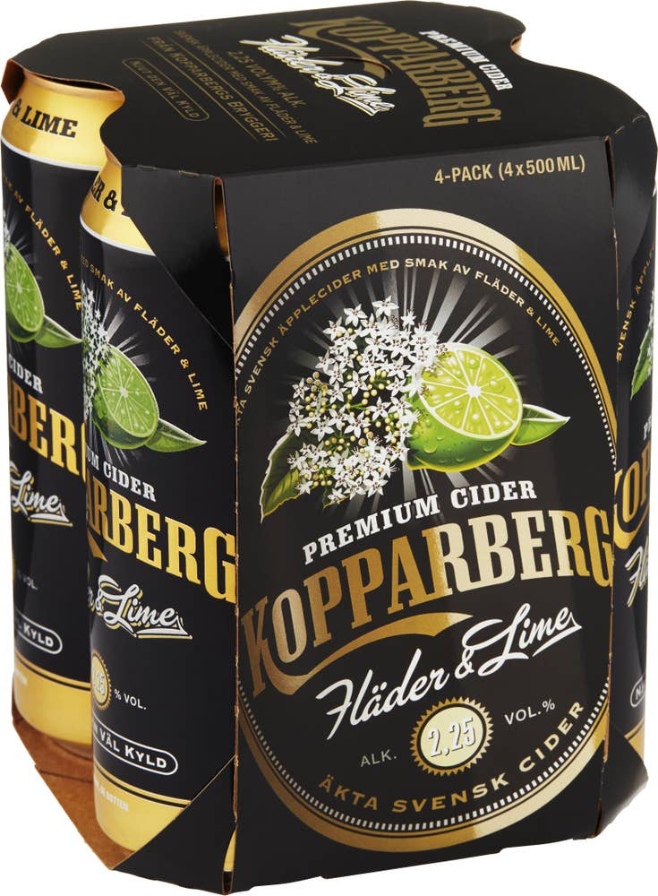 Ej sorterad Cider Fläder 2,25% 4x Kopparbergs
