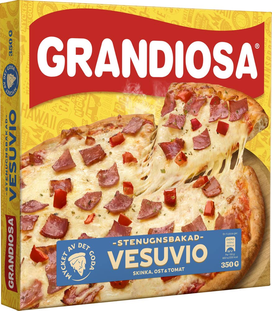 Grandiosa Pizza X-Tra Allt Vesuvio Fryst