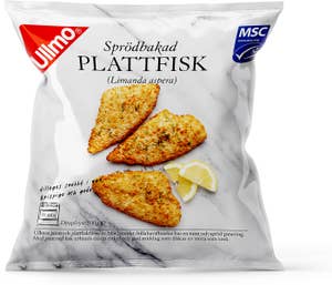 Ullmo Sprödbakad Plattfisk MSC Fryst