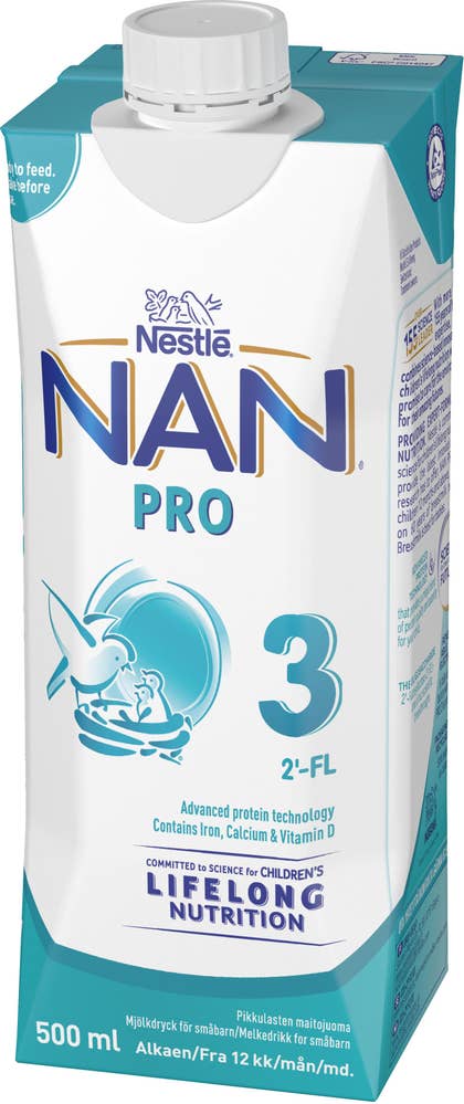 Nestlé Mjölkdryck Drickfärdig NAN Pro 3 12M