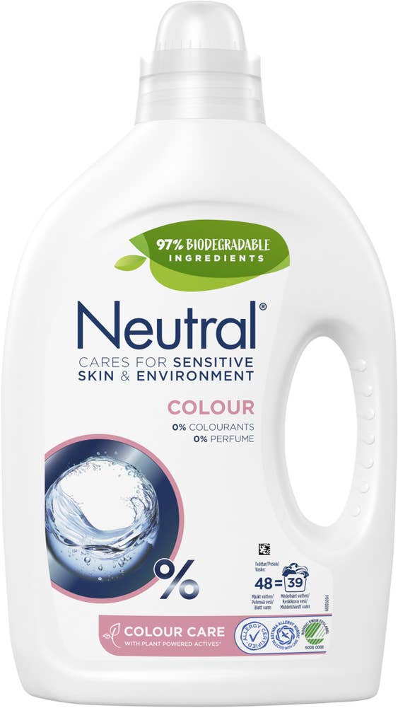 Neutral Flytande Tvättmedel Color Parfymfri