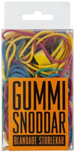 Gummisnoddar Blandade Storlekar