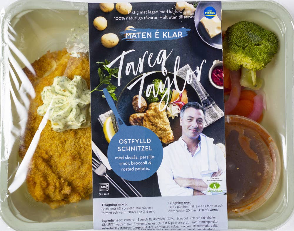 Maten e´ klar Tareqs Ostfylld Schnitzel