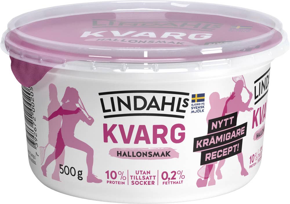Lindahls Kvarg Hallon 0,2% Utan Tillsatt Socker