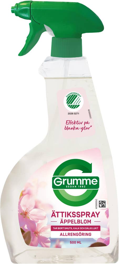 Grumme Ättiksspray Äppelblom Allrengöring
