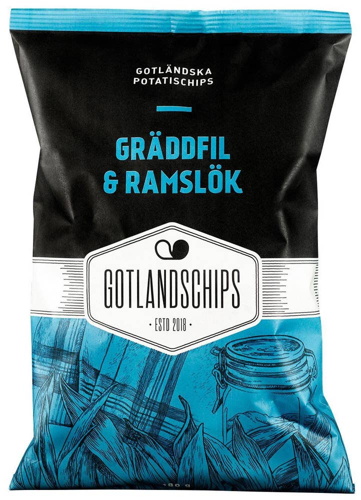 Gotlandschips Chips Gräddfil & Ramslök