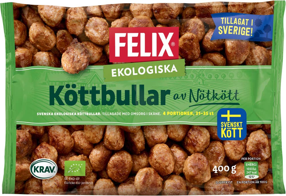 Felix Köttbullar Frysta EKO/KRAV
