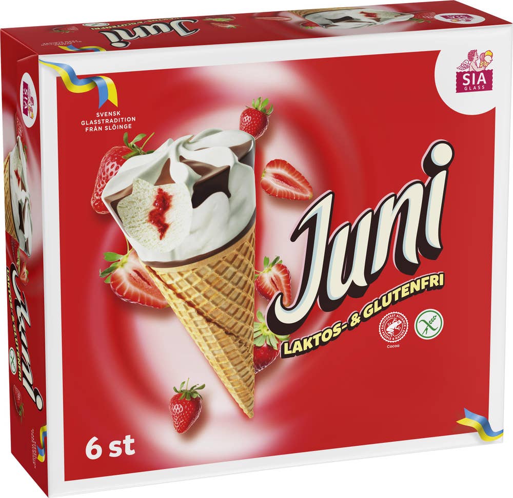 SIA Glass Glasstrut Juni Laktosfri/Glutenfri