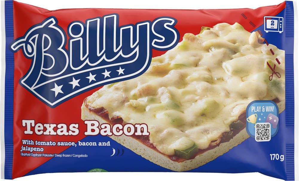 Billys Pan Pizza Texas Bacon Fryst