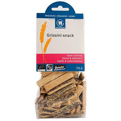 Urtekram Grissini Vallmofrö Dinkel EKO 125g Urtekram