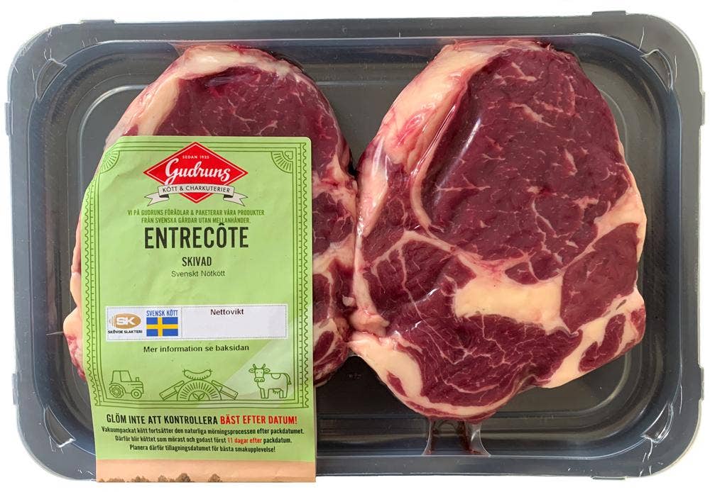 Skövde Slakteri AB Entrecote Skivad