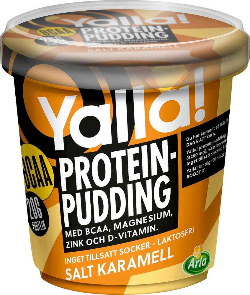 Yalla® Yalla Proteinpudding BCAA Salt Karamell Arla