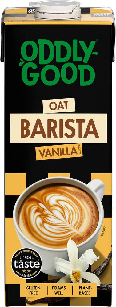 Oddlygood® Barista Vanilj Glutenfri Havredryck 3%