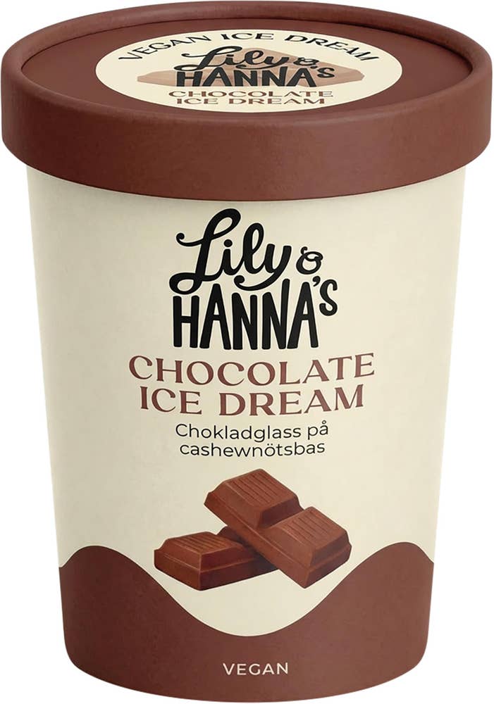 Lily & Hanna Vegansk Glass Chocolate Ice Dream