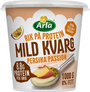Arla® Mild Kvarg Persika & Passion Utan Tillsatt Socker 0,2%