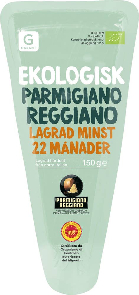 Garant ekologiska Parmigiano Reggiano 22M EKO