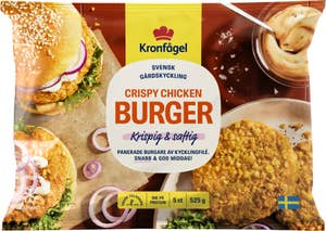 Kronfågel Crispy Chicken Burger Fryst