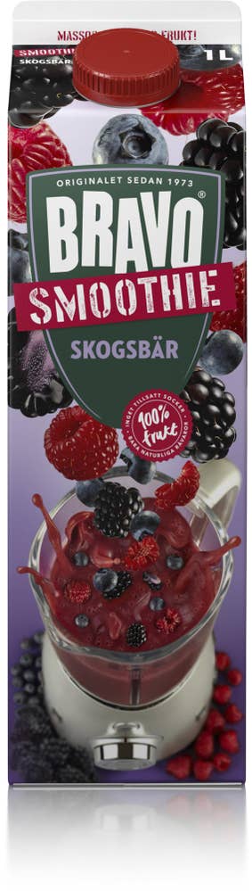 Bravo Smoothie Skogsbär 1L Bravo