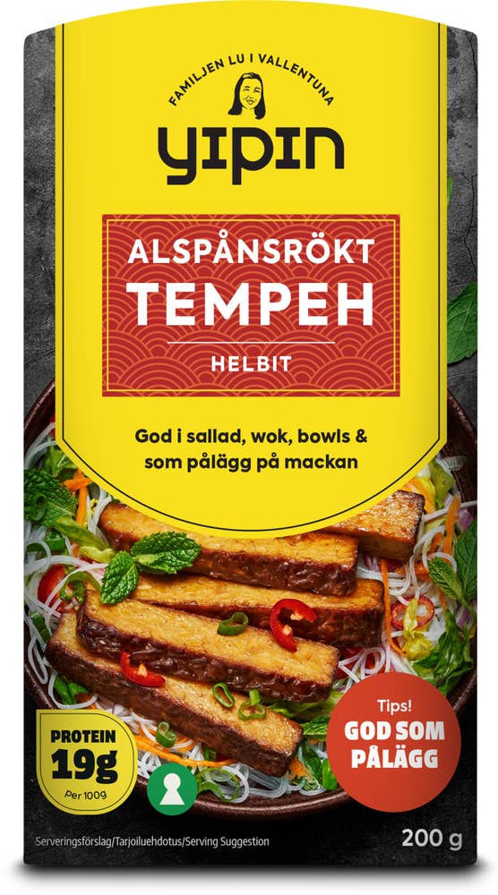 Yipin Tempeh Alspånsrökt Helbit