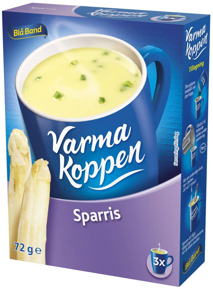 Blå Band Varma Koppen Soppa Sparris 3x2dl