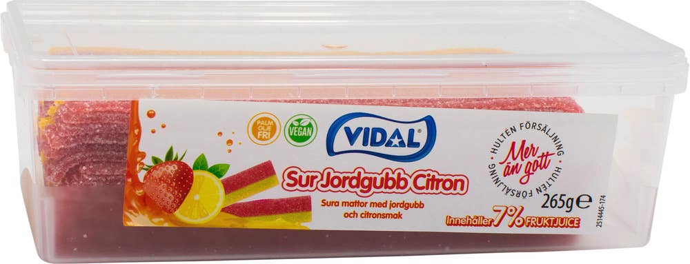 Vidal Sur Jordgubb & Citron
