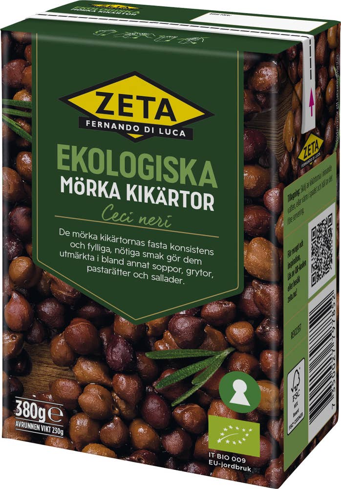 Zeta Kikärtor Mörka EKO