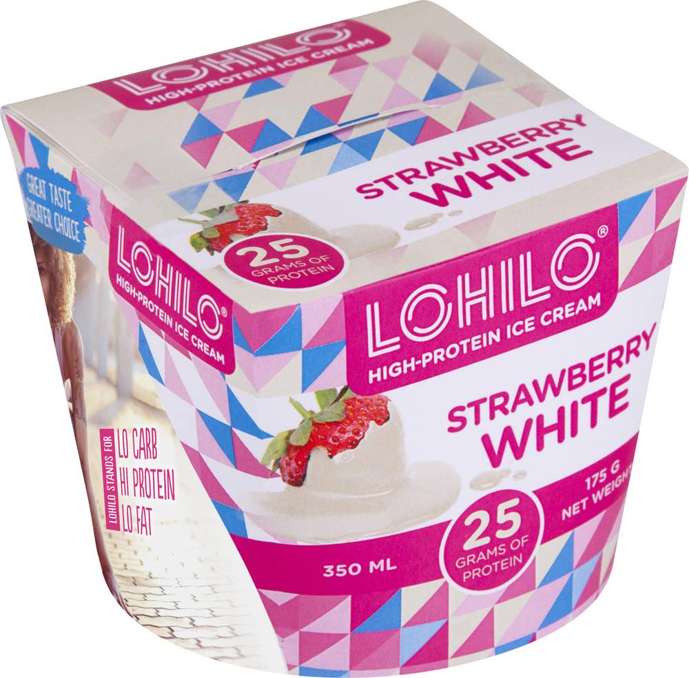 Lohilo Proteinglass Strawberry White Lohilo