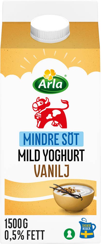 Arla Ko® Yoghurt Mild 1,5% Vanilj Mindre Socker