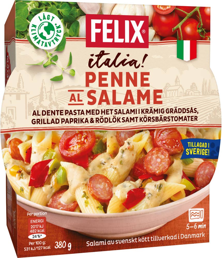 Felix Penne Al Salame Fryst 380g