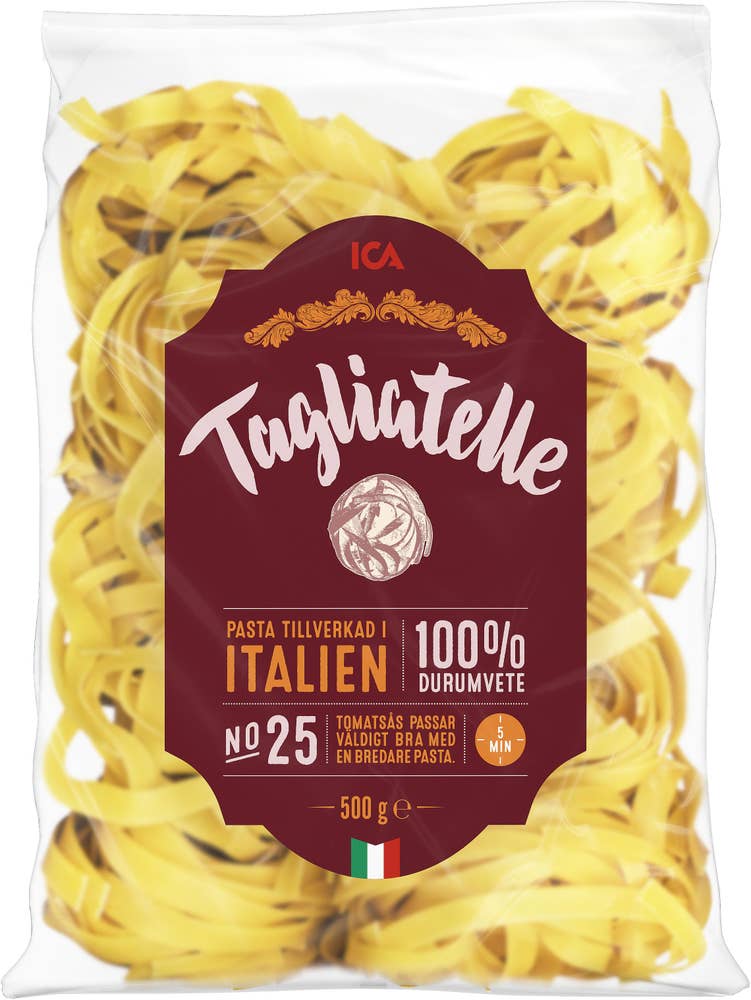 Ej sorterad Tagliatelle med Ägg Ica Italia