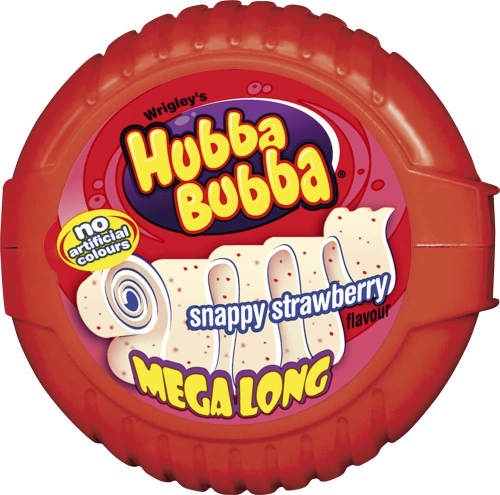 Ej sorterad Tuggummi Snappy Strawberry Hubba Bubba