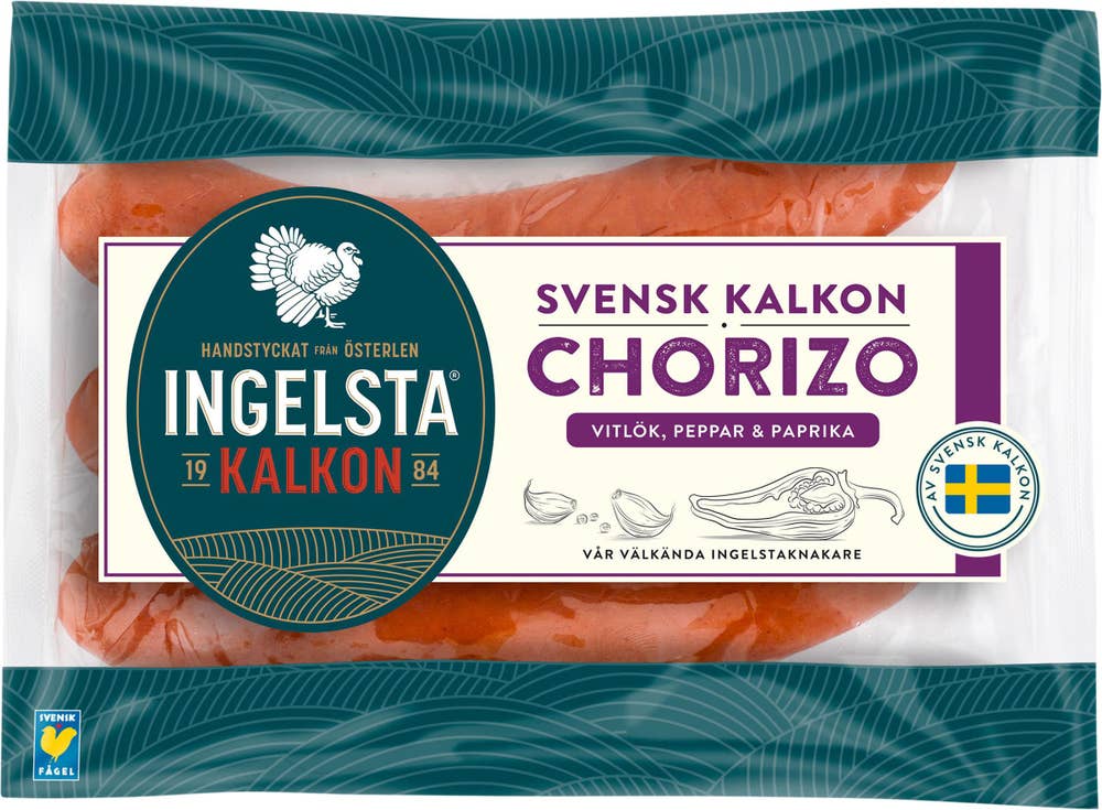 Ingelsta Kalkon Kalkonchorizo 3-p