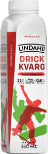 Lindahls Drickkvarg Smultron 0,8% Laktosfri Utan Tillsatt Socker