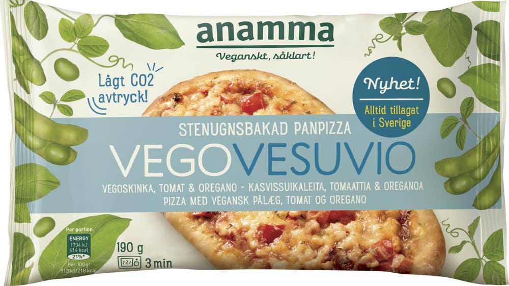 Anamma Pan Pizza Vegovesuvio Fryst