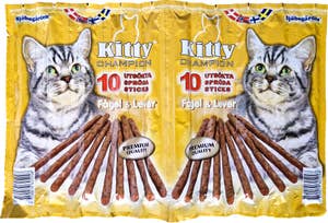 Sjöbogårdens Kattgodis Kitty Sticks Fågel & Lever 10-p
